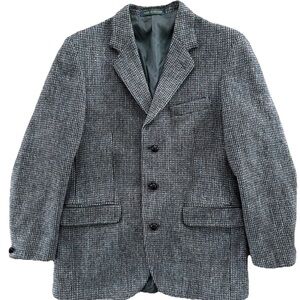 Vintage Dunn & Co. London Harris Tweed Wool Blazer Sportcoat 40 3-Button READ